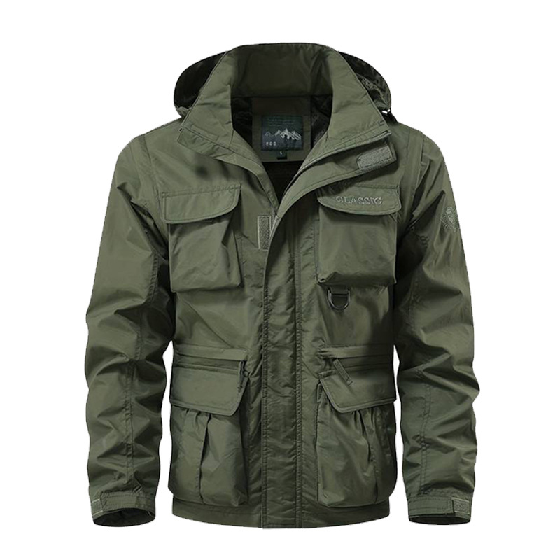 Outdoor Sport Waterproof Jacket - Мужская ветрозащитная водонепроницаемая куртка со съемным