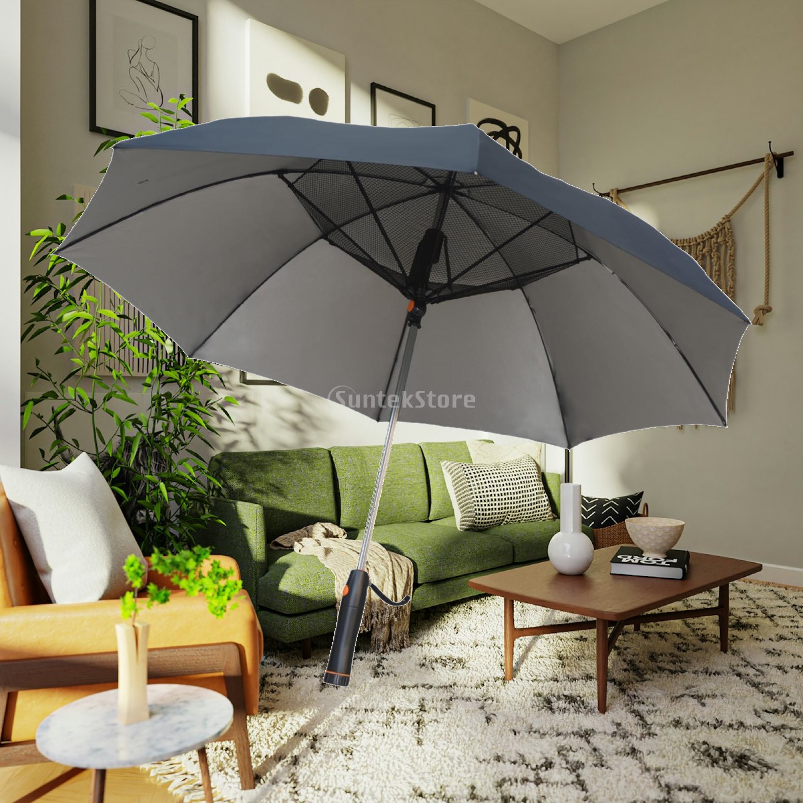 Outdoor Sports Umbrella - Зонт с встроенным вентилятором, компактный солнцезащитный