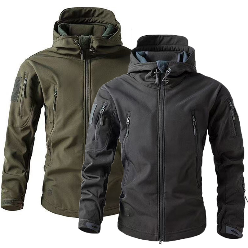 Outdoor Sport Waterproof Jacket - Мужские зимне-осенние теплые куртки-карго из софтшелла