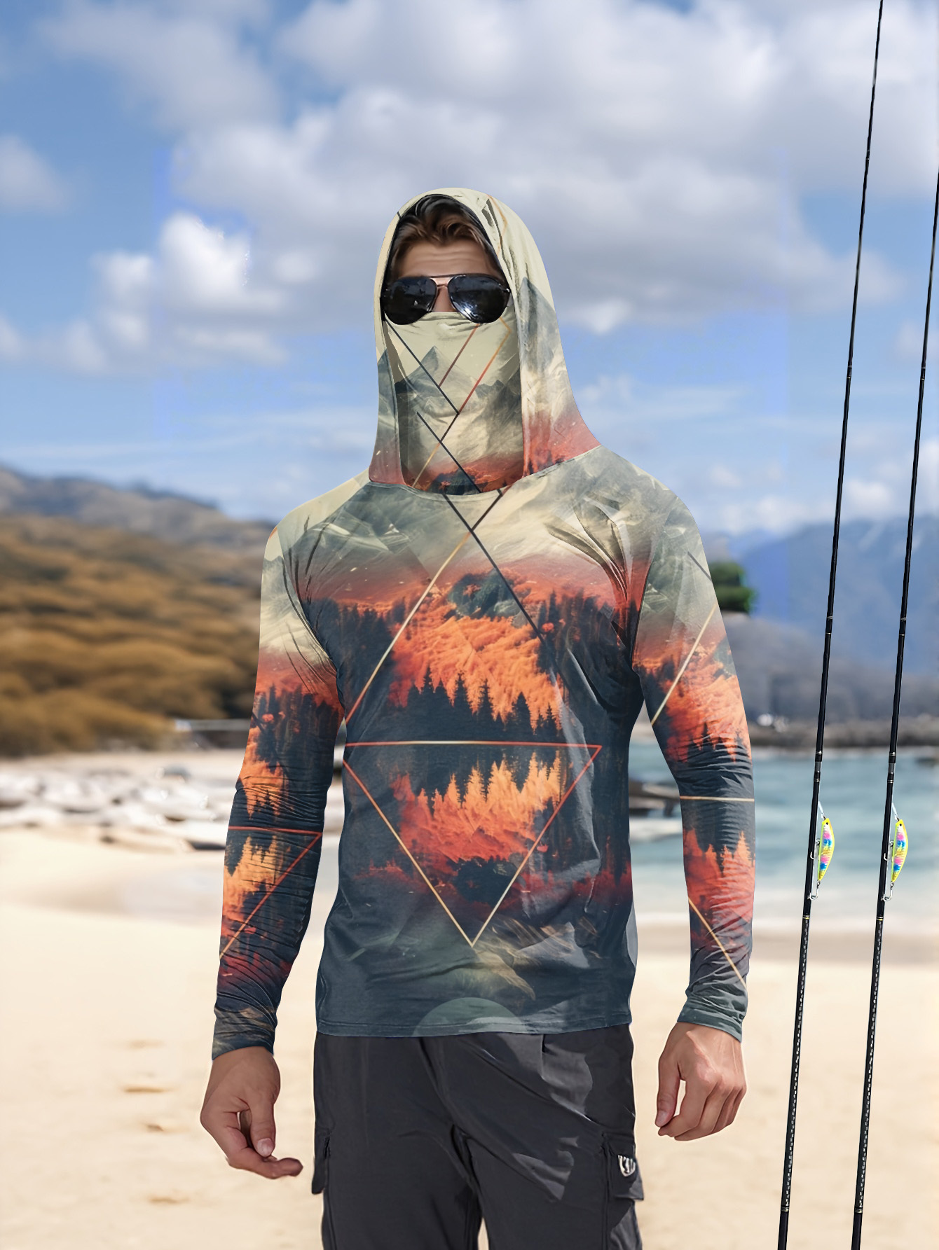 Летняя мужская рубашка с длинн – обзор и цена Outdoor Sports Leisure