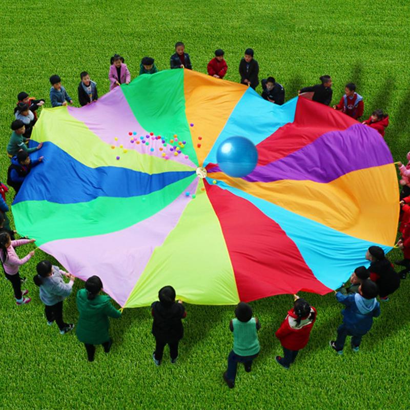 Радужный парашют для детей, сп – обзор и цена Outdoor Sports Umbrella