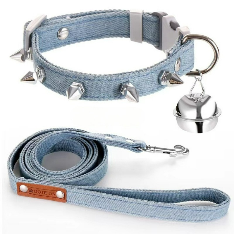 Джинсовый поводок с шипами и з – обзор и цена Headcollar Rope Set